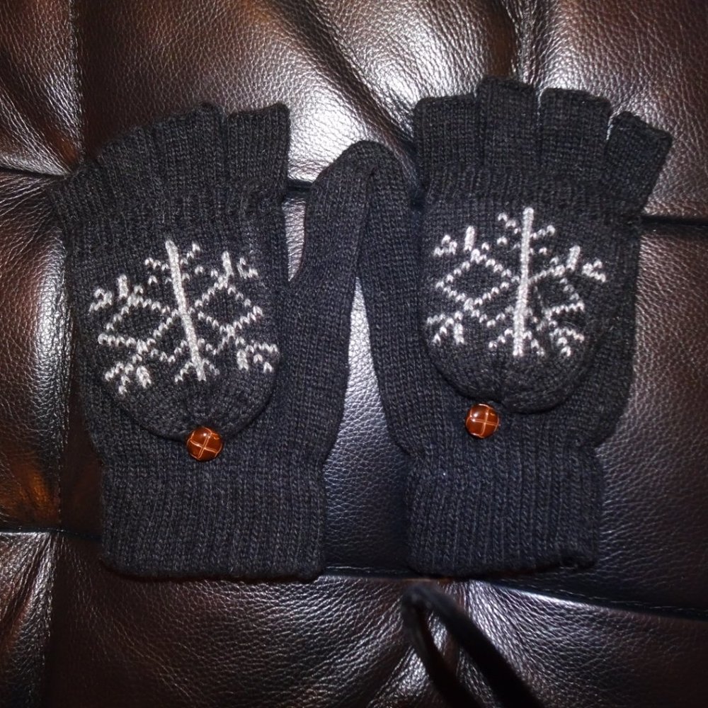 Snowflake 2-in-1 Mitten Gloves